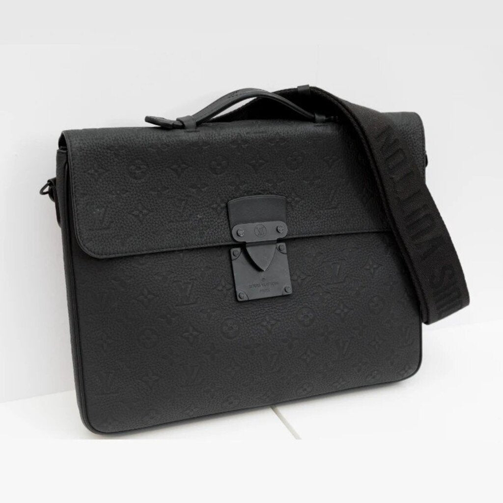 Louis Vuitton S Lock Black Briefcase