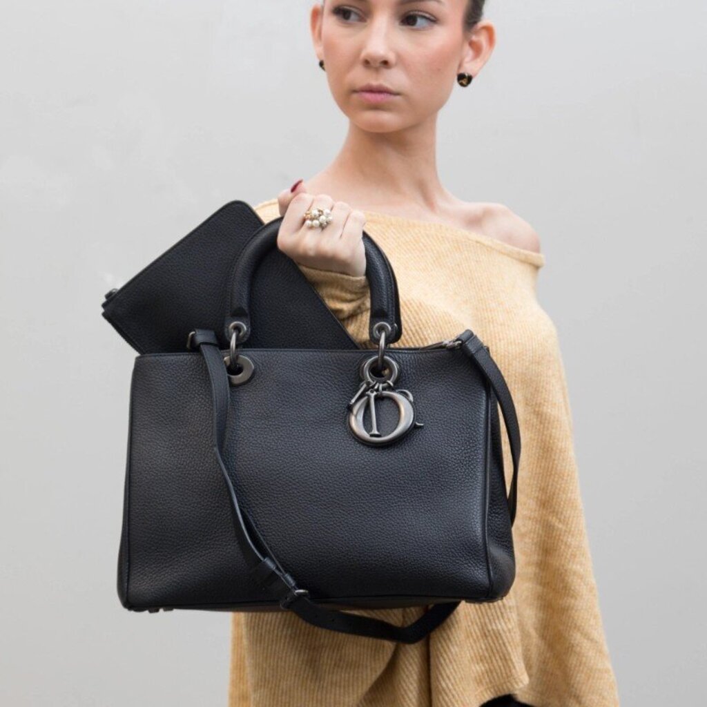 Christian Dior Diorissimo Leather Handbag
