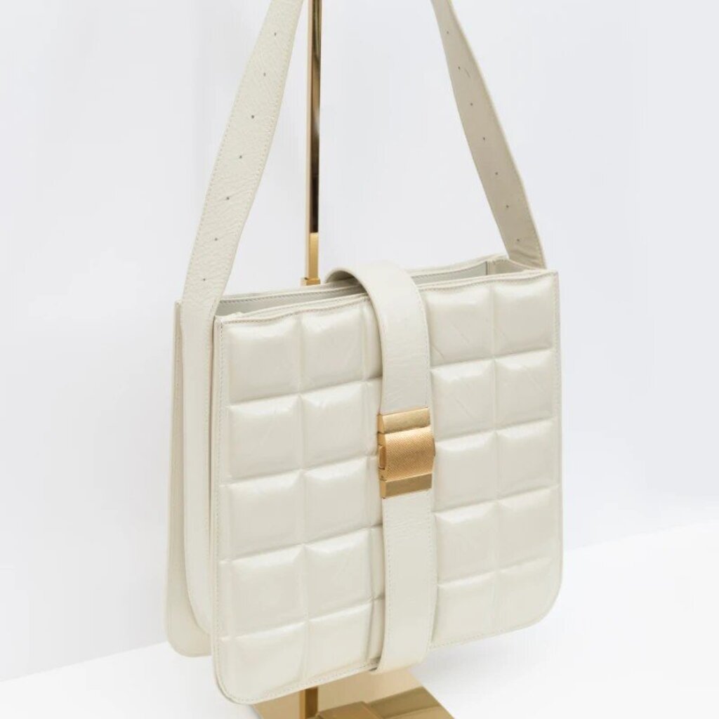 Bottega Veneta Marie Padded Leather Cream Handbag