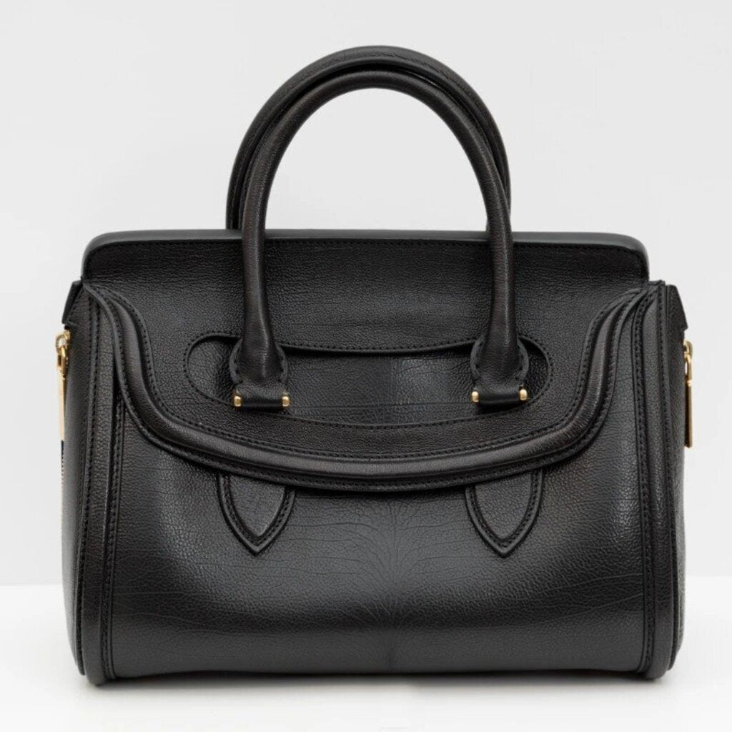 Alexander McQueen Heroine Medium Black Tote