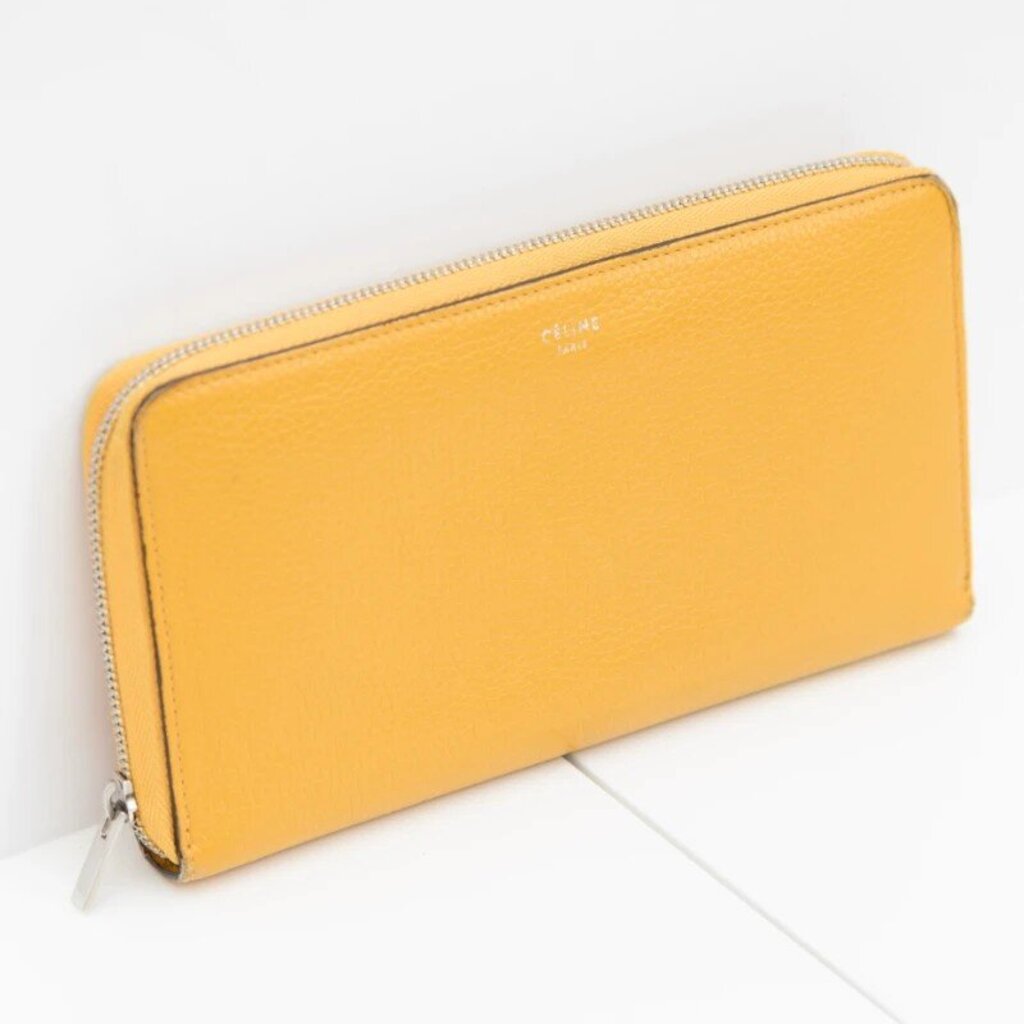 Celine Yellow Long Wallet