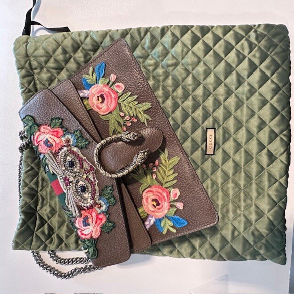 Gucci Dionysus Owl Embroidered Shoulder Bag