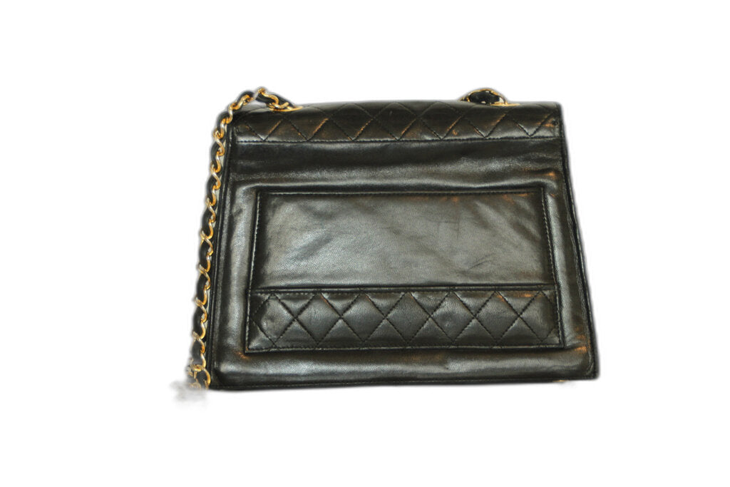 Chanel Flap Handbag W/ Mademoiselle Turnlock