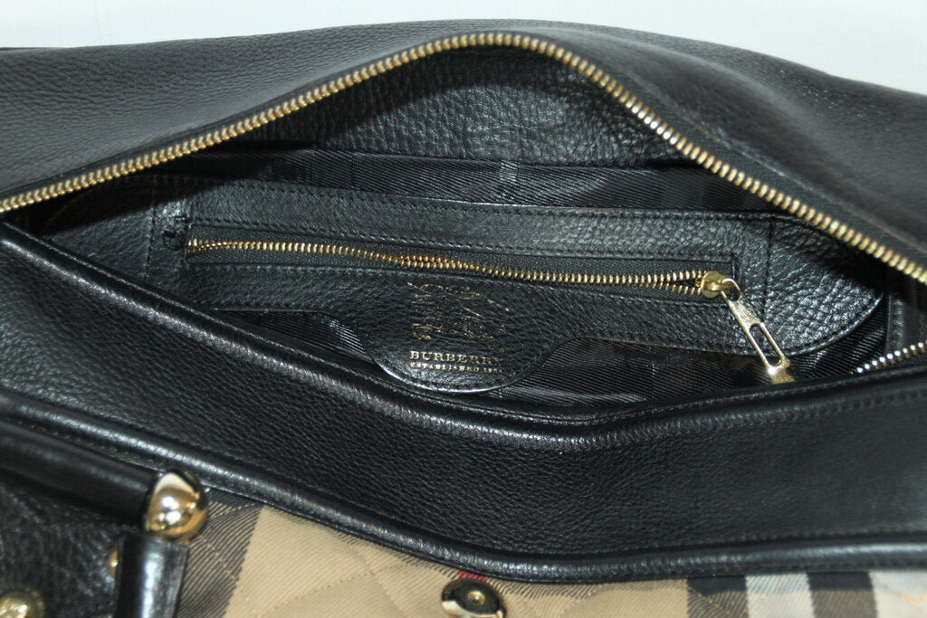 Burberry Manor House Check Quilted Shoulder Bag