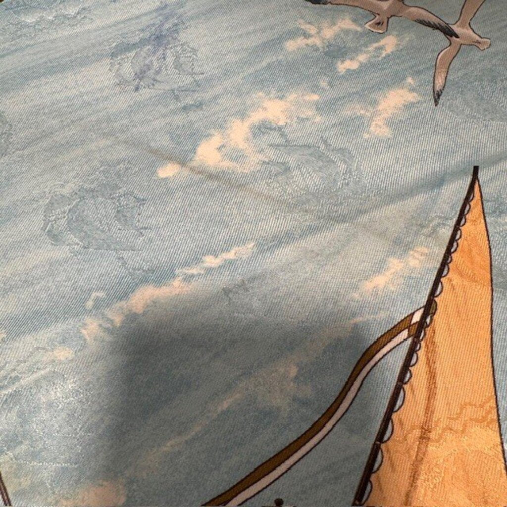 Hermes Christophe Columb Decouvre Amerique Vintage Silk Scarf- 90cm