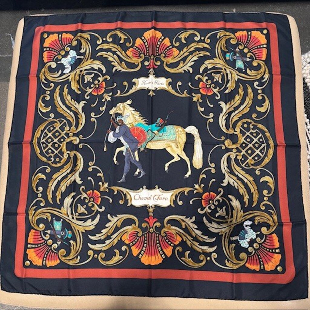 Hermes Cheval Turc Vintage Silk Scarf- 90cm