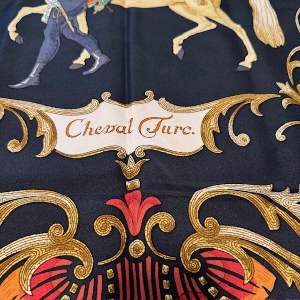 Hermes Cheval Turc Vintage Silk Scarf- 90cm