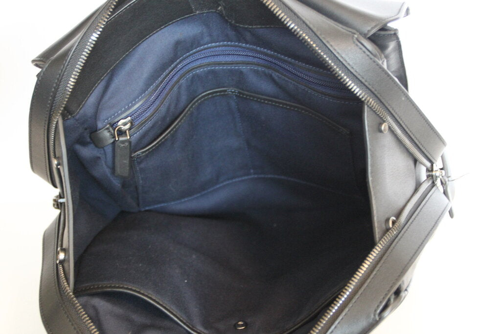 Tumi Black Leather Maren Morgan Sleek Backpack