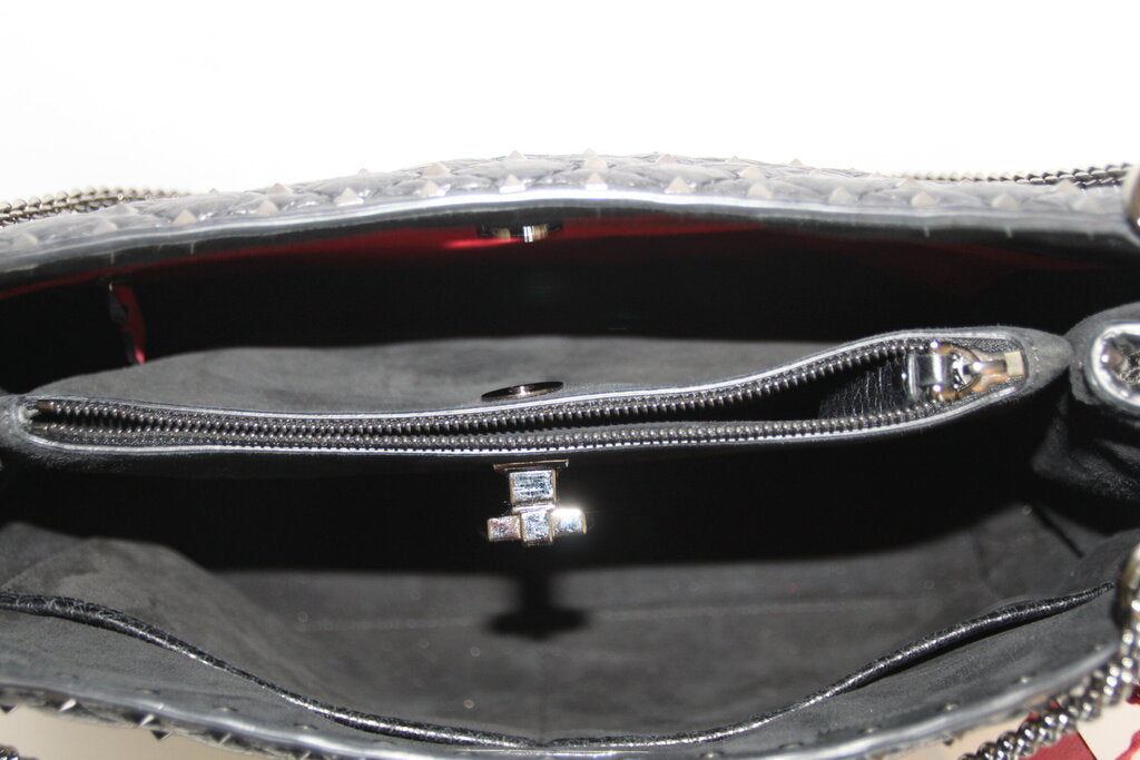 Valentino Garavani Rockstud Black Spike Quilted Leather Tote