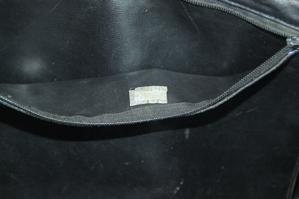 Chanel Vintage Black Grand Shopping Tote with Gold Hardware