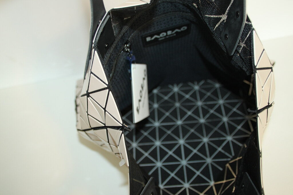 Bao Bao Issey Miyake Lucent Metallic Tote Bag in Beige