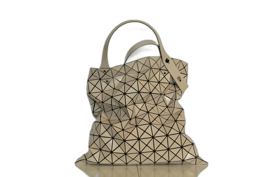 Bao Bao Issey Miyake Lucent Metallic Tote Bag in Beige