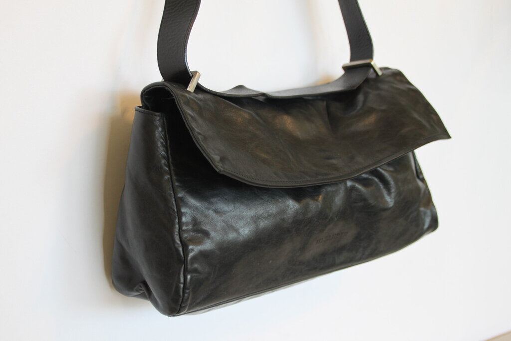 Jil Sander Black Leather Shoulder Bag