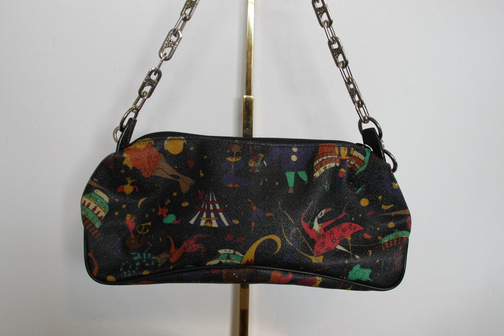 Piero Guidi Magic Circus Multi Coated Canvas Shoulder Bag