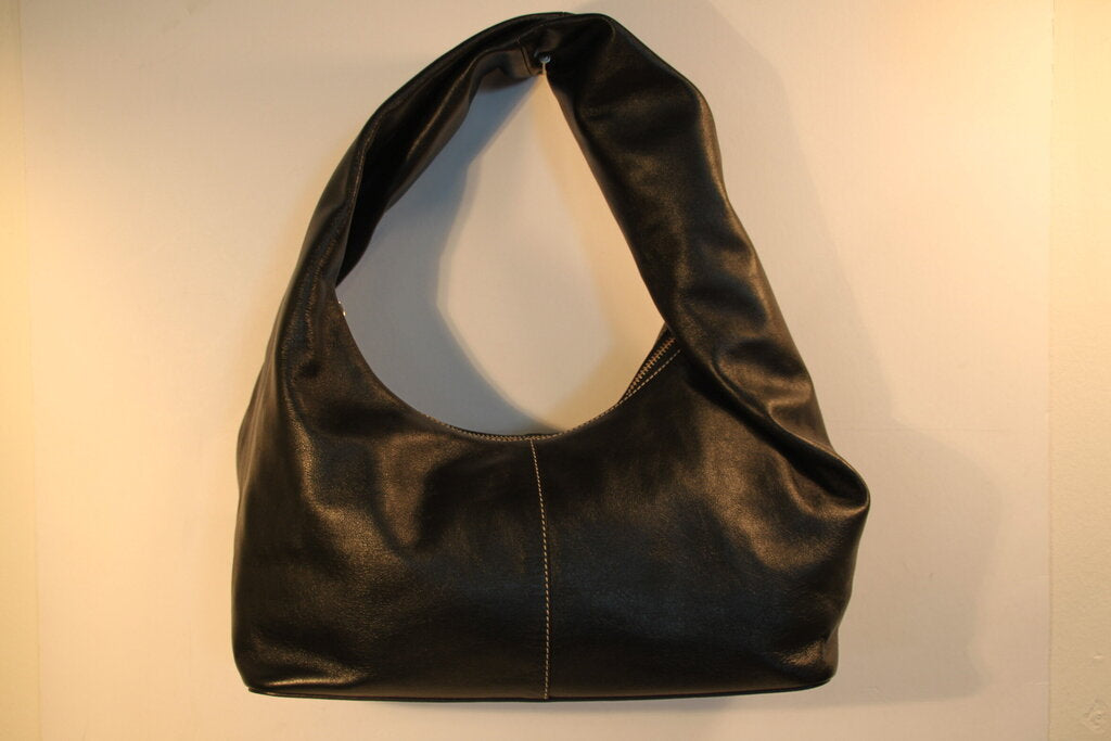 Yuzefi Large Wonton Black Calf Leather Top-Handle Bag
