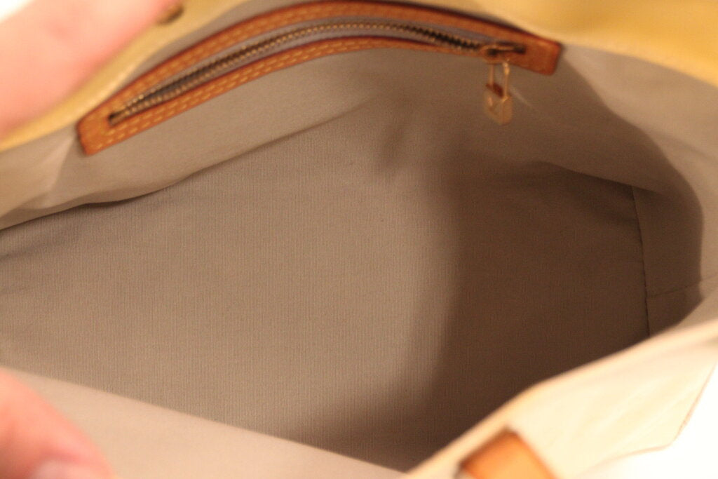 Louis Vuitton Monogram Vernis Yellow Perle Patent Calfskin Handbag - PM