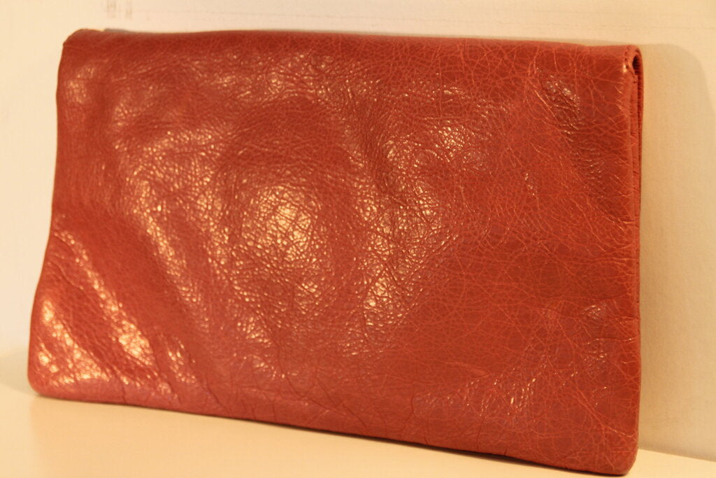 Balenciaga Classic Envelope Sling Bag Pink Crinkled Lambskin Leather