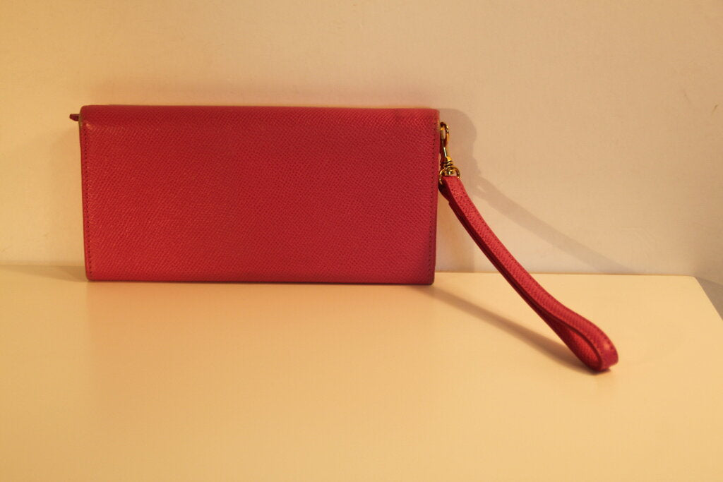 Valentino Pink Leather Wallet