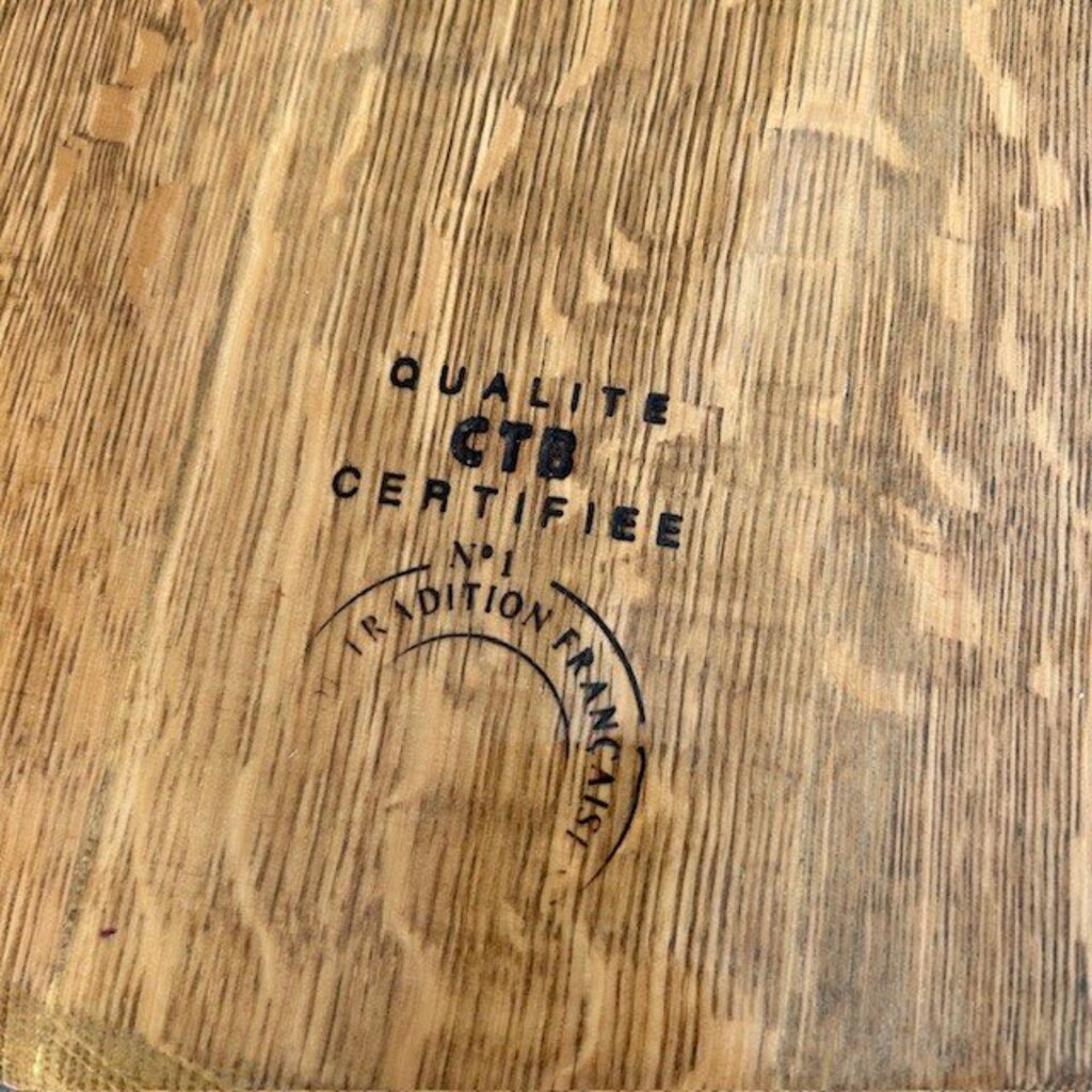 French Oak Wine Barrel Dining Table W/ 4 Barrel Head Top - 44X44X29H