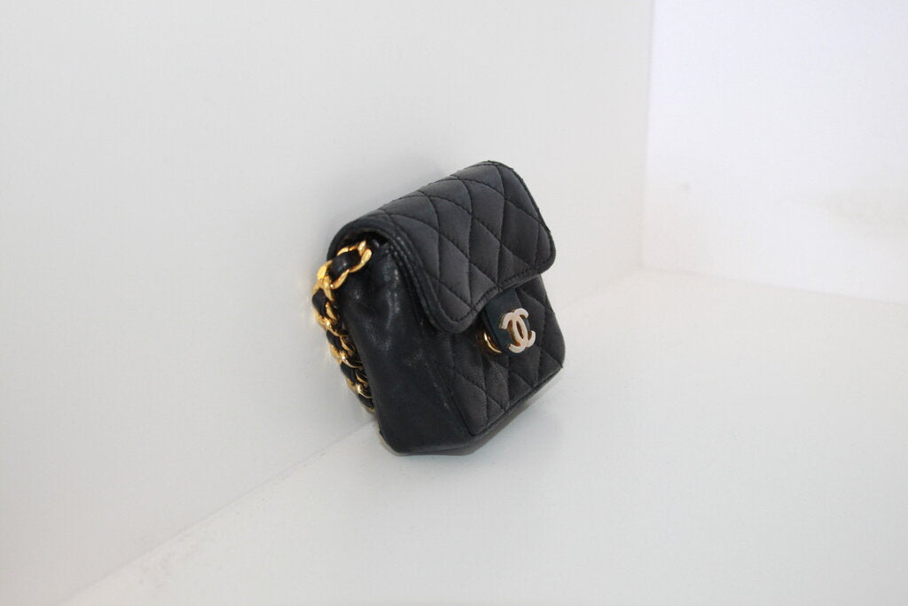 Chanel Vintage Micro Mini CC Charm Belt Accessory