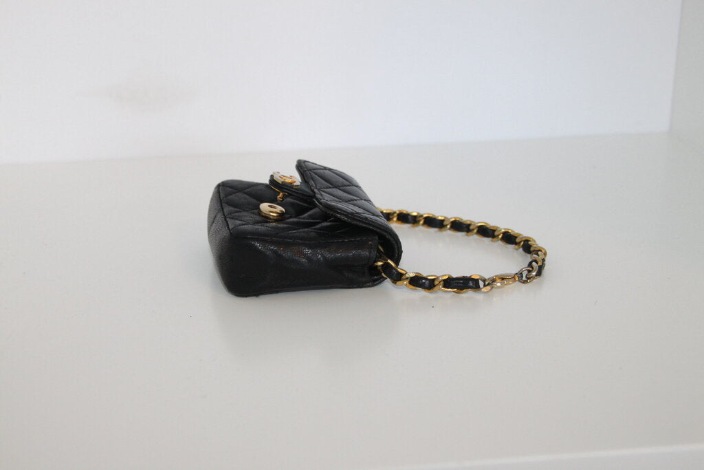 Chanel Vintage Micro Mini CC Charm Belt Accessory