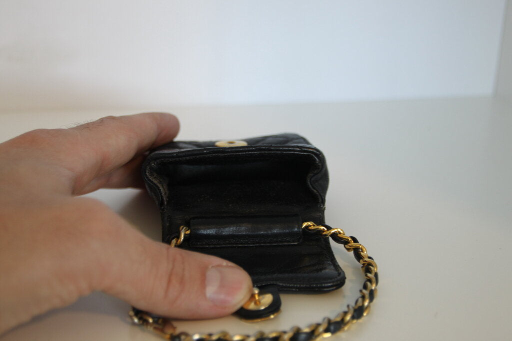 Chanel Vintage Micro Mini CC Charm Belt Accessory