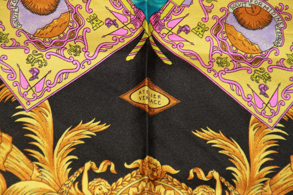 Versace Atelier Baroque Nautical Silk Scarf - 86CM