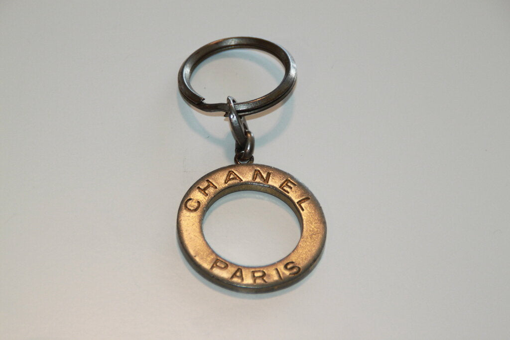 Chanel Vintage Silver-Tone Keychain