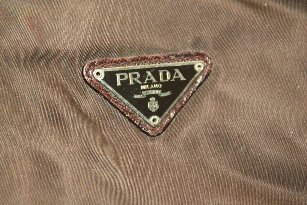 Prada Tessuto Nylon Cosmetic Pouch - Brown