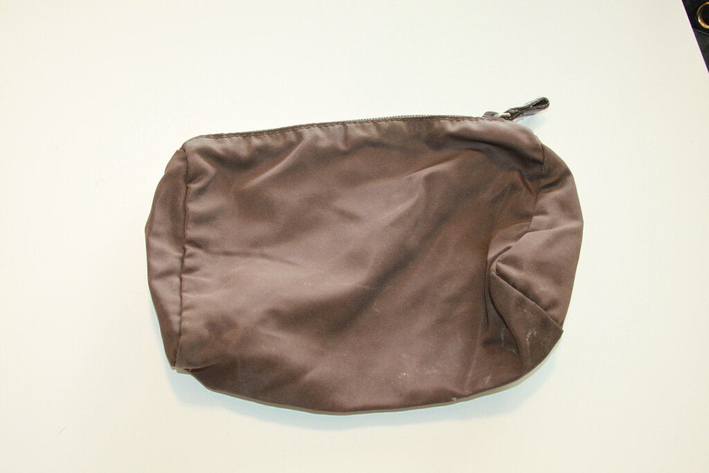 Prada Tessuto Nylon Cosmetic Pouch - Brown