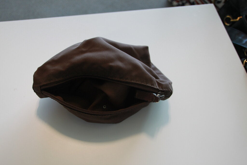 Prada Tessuto Nylon Cosmetic Pouch - Brown