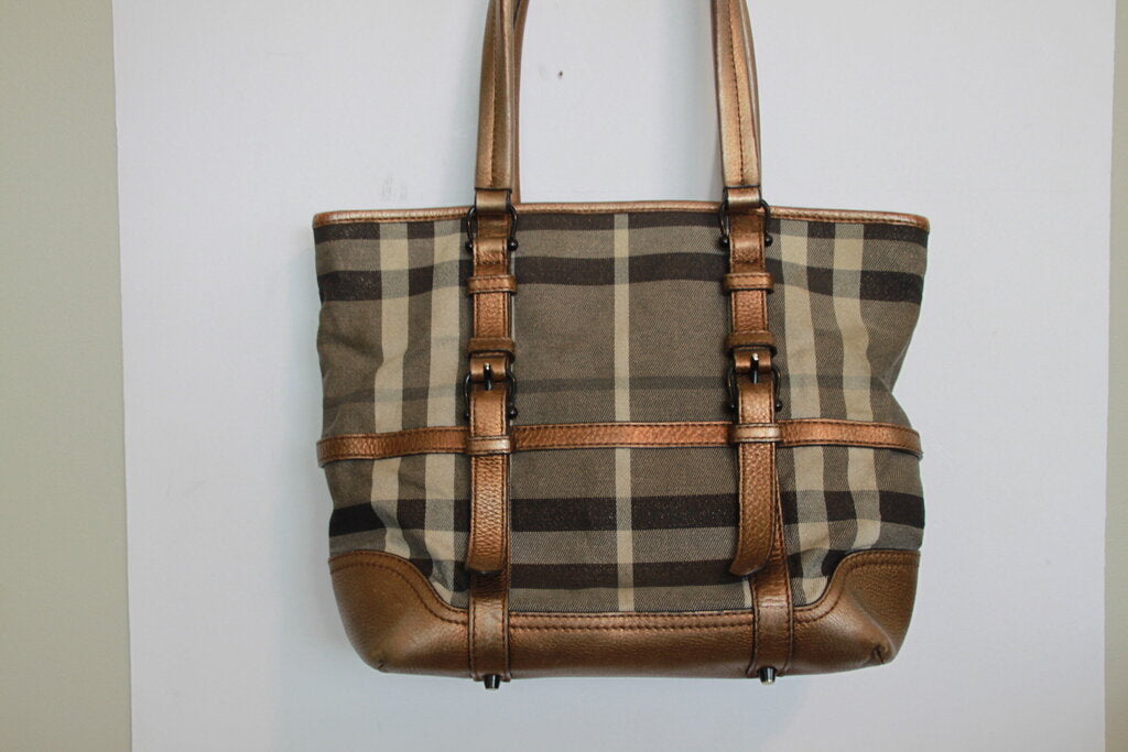 Burberry Shimmer Check Degrade Tote Bag