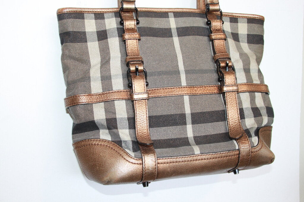 Burberry Shimmer Check Degrade Tote Bag