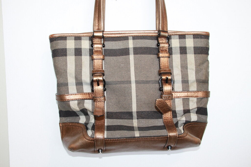 Burberry Shimmer Check Degrade Tote Bag