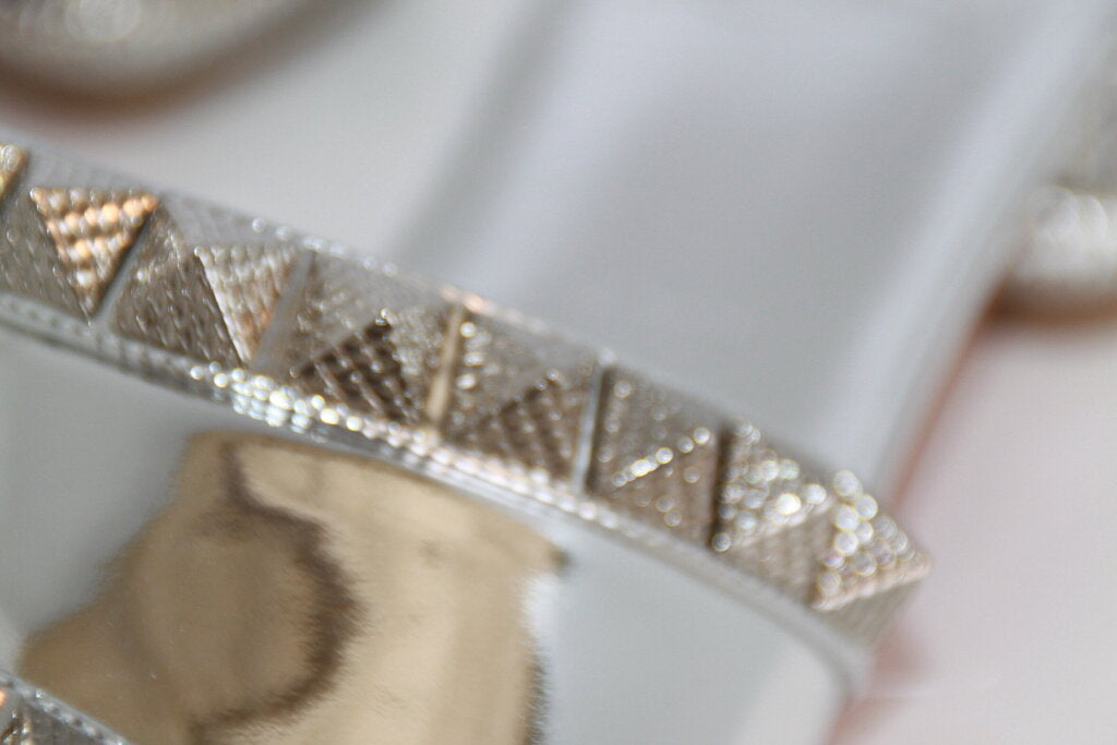Christian Louboutin Pyramule Mirrored Mule Sandals- Size 9.5