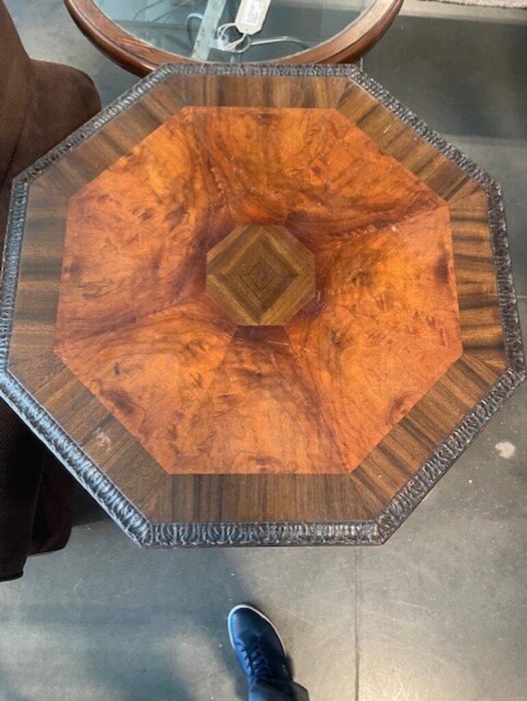 Vintage Angelus Mfg. Octaganal Side Table- 31X31X30H- AS IS