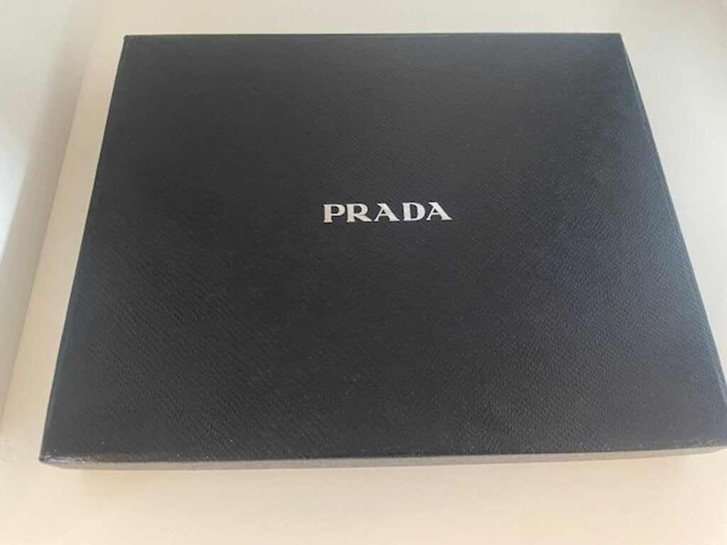 Prada Saffiano Black Leather iPad Case