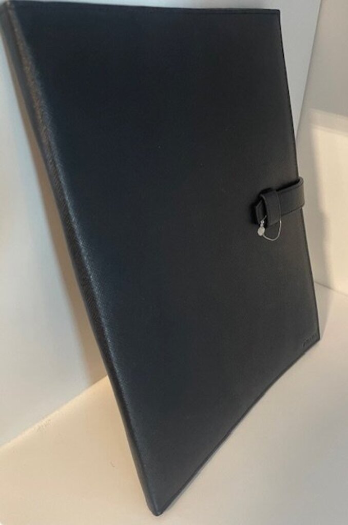 Prada Saffiano Black Leather iPad Case