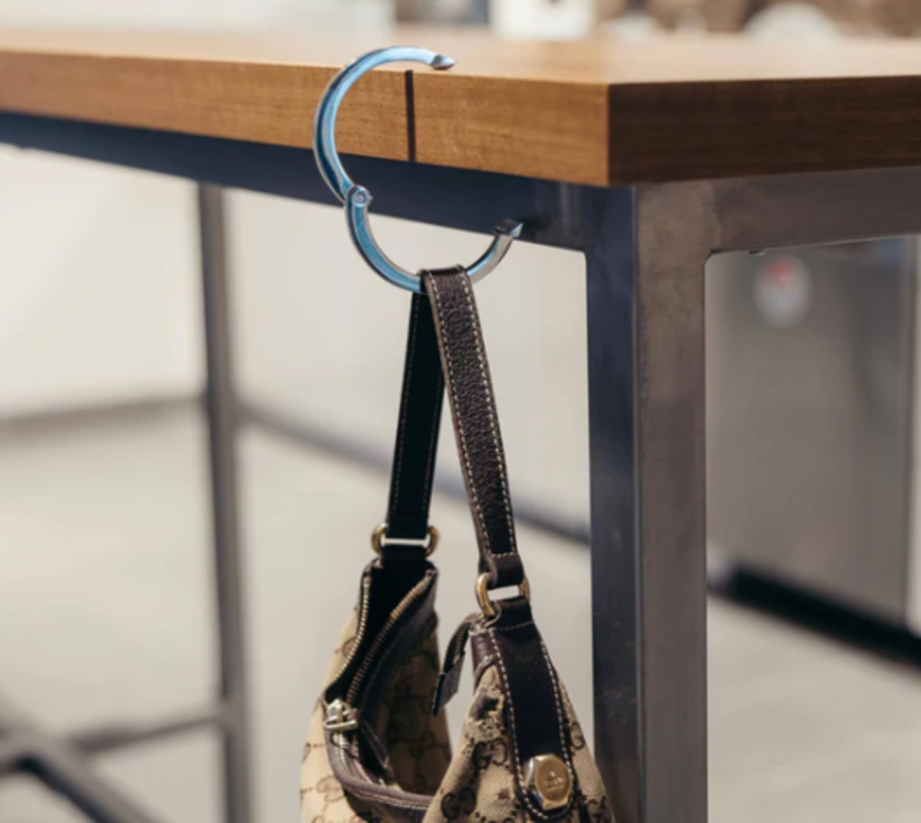 Aria Attache Purse Hook In Silver
