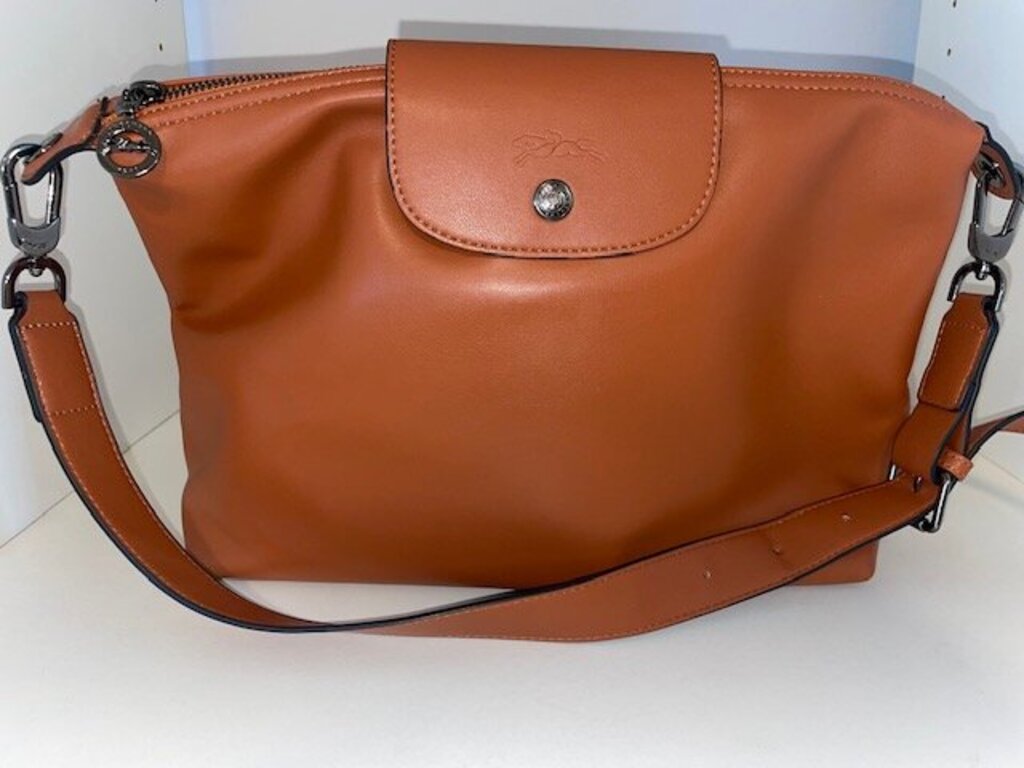 Longchamp Le Pliage Xtra Brown Leather Hobo Bag