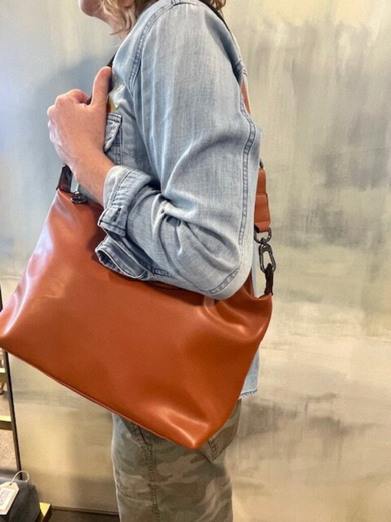 Longchamp Le Pliage Xtra Brown Leather Hobo Bag