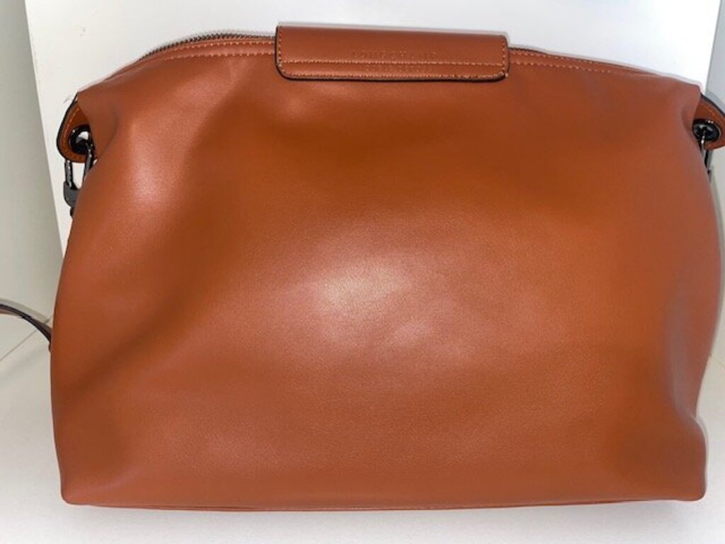 Longchamp Le Pliage Xtra Brown Leather Hobo Bag