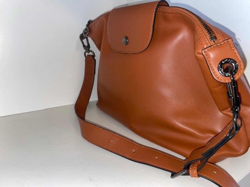 Longchamp Le Pliage Xtra Brown Leather Hobo Bag