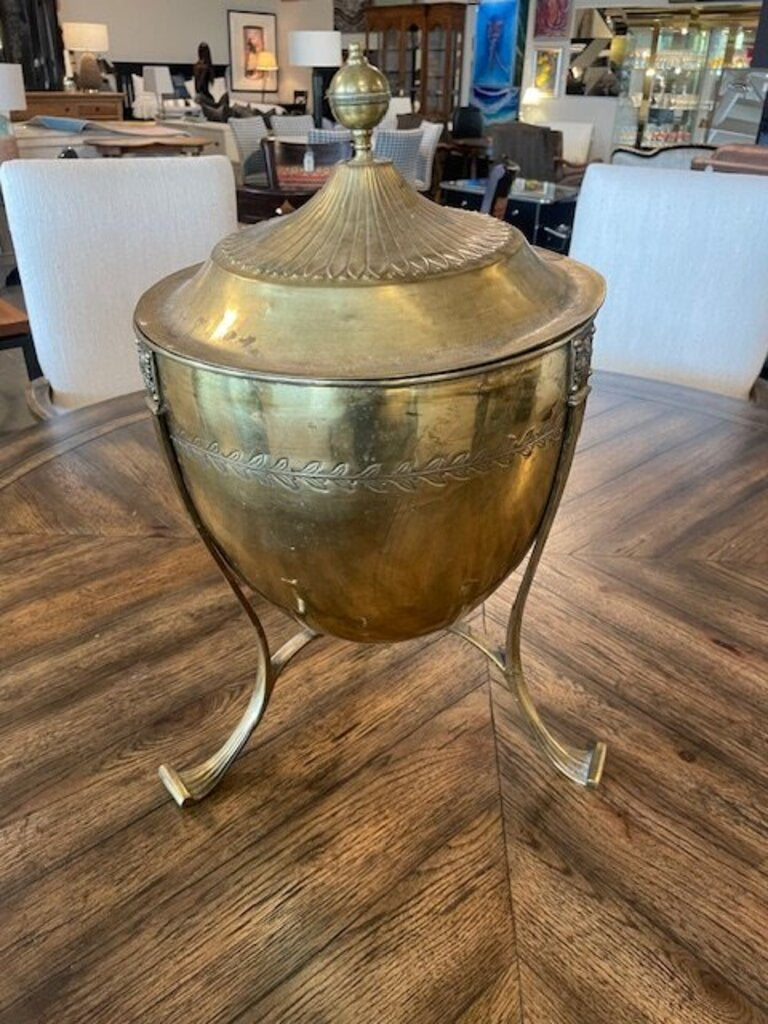 Regency Style Brass Coal Bucket - 24X15H