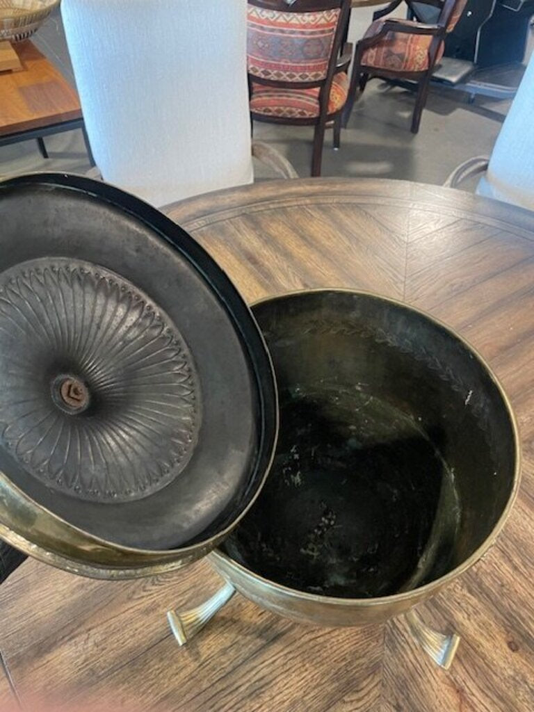 Regency Style Brass Coal Bucket - 24X15H