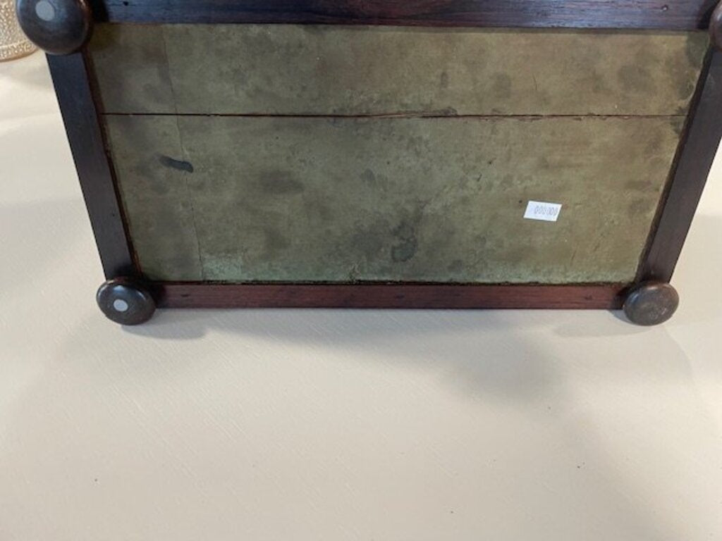 Regency Rosewood Sarcophagus Tea Caddy- 15X8X8H