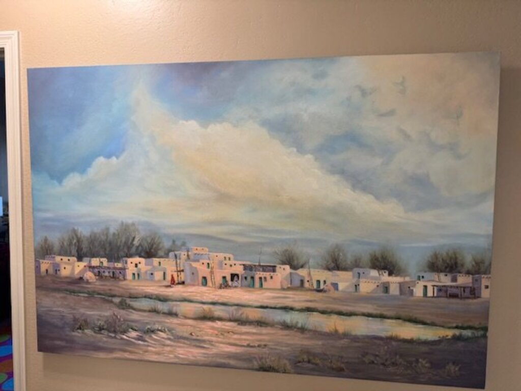 Native American Adobe Art By Doris Frignac- 60X40