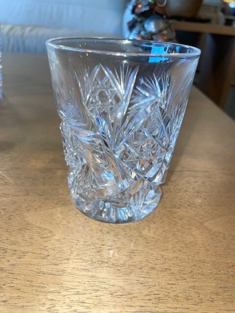 T.B. Clark & Co. TKC2 Clear Cut Glass Tumbler - 3X3.75H