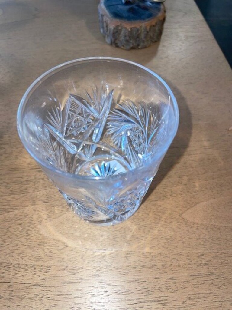 T.B. Clark & Co. TKC2 Clear Cut Glass Tumbler - 3X3.75H