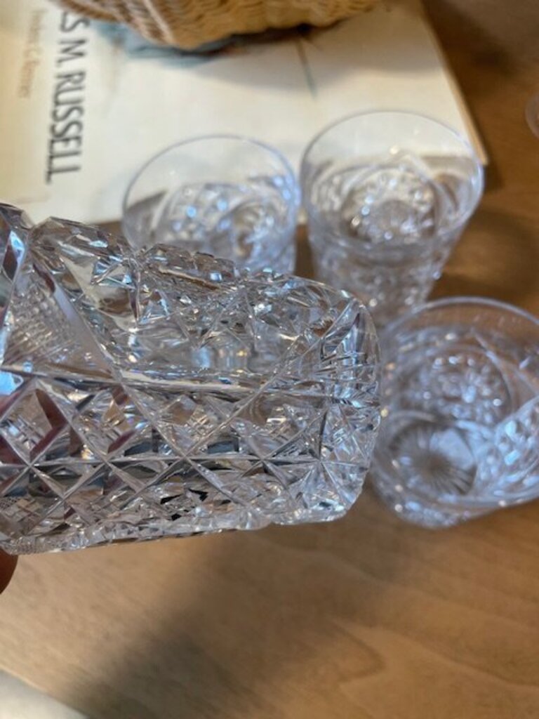 American Brilliant Period Cut Glass Set - Set of 4